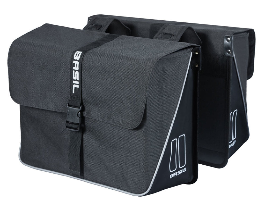 Dubbele-Fietstas-Basil-Forte-Black-35-Liter Dubbele-Fietstas-Basil-Forte-Black-35-Liter